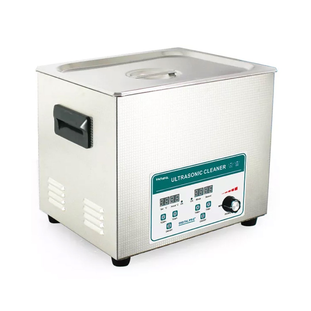 Limpiador ultrasónico con temporizador y calentador