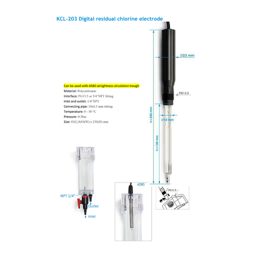 [32272] Sensor digital de cloro residual